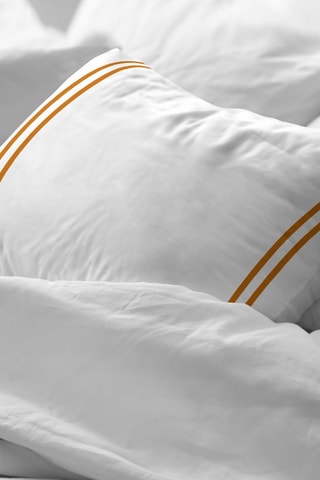 Taie d'oreiller en percale de coton 79 fils/cm² Oliva - Orange