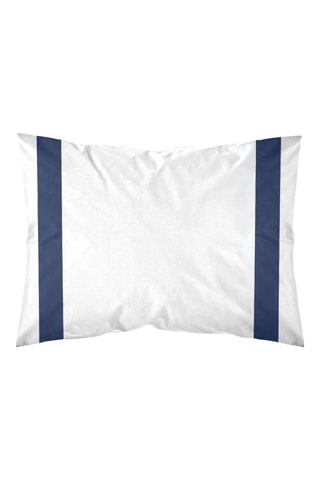 Taie d'oreiller en percale de coton 79 fils/cm² Portitxol - Bleu