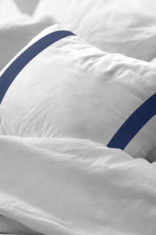Taie d'oreiller en percale de coton 79 fils/cm² Portitxol - Bleu