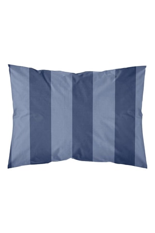 Taie d'oreiller en percale de coton 79 fils/cm² - 79 fils/cm² Romani - Bleu