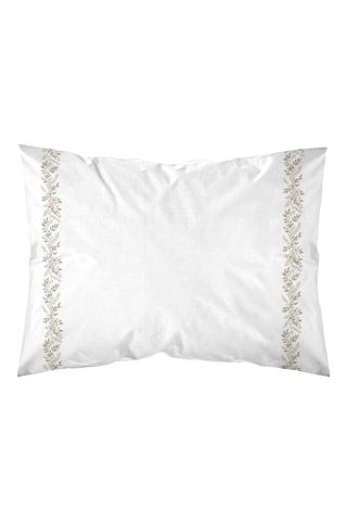 Taie d'oreiller en percale de coton 79 fils/cm² Altea - Blanc