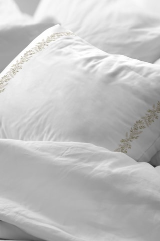 Taie d'oreiller en percale de coton 79 fils/cm² Altea - Blanc