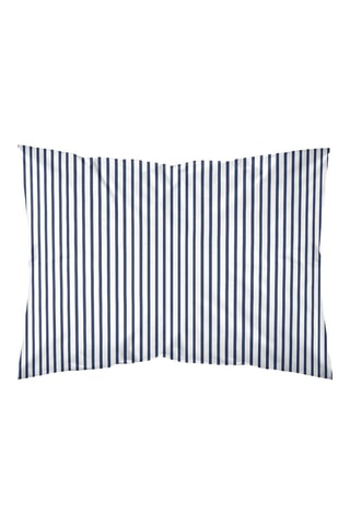 Taie d'oreiller en percale de coton 79 fils/cm² Tavernes - Bleu