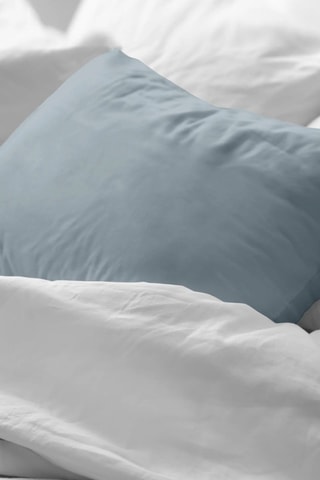 Taie d'oreiller en percale de coton 79 fils/cm² Lisa - Bleu