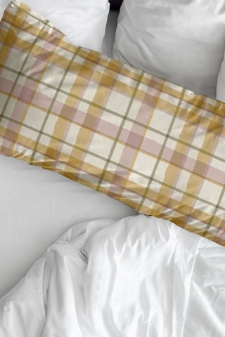 Taie d'oreiller en percale de coton 79 fils/cm² Benimodo - Jaune et rose