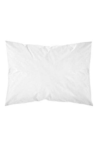 Taie d'oreiller en percale de coton 79 fils/cm² Optico - Blanc