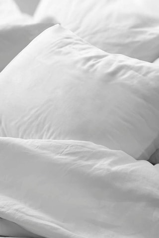 Taie d'oreiller en percale de coton 79 fils/cm² Optico - Blanc
