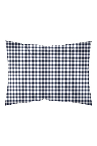 Taie d'oreiller en percale de coton 79 fils/cm² Calafat - Bleu marine
