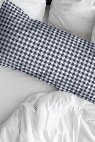 Taie d'oreiller en percale de coton 79 fils/cm² Calafat - Bleu marine