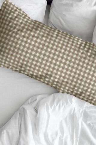 Taie d'oreiller en percale de coton 79 fils/cm² Aielo - Marron