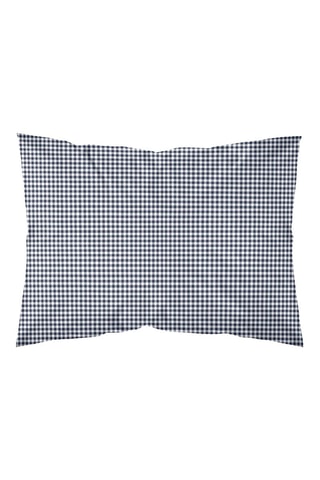 Taie d'oreiller en percale de coton 79 fils/cm² Calafat - Bleu marine