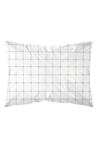 Taie d'oreiller en percale de coton 79 fils/cm² Daimus - Gris