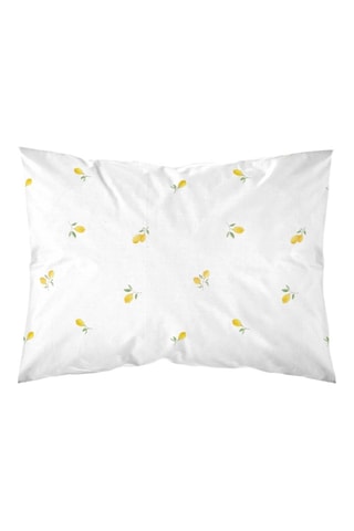 Taie d'oreiller en percale de coton 79 fils/cm² Eliana - Blanc