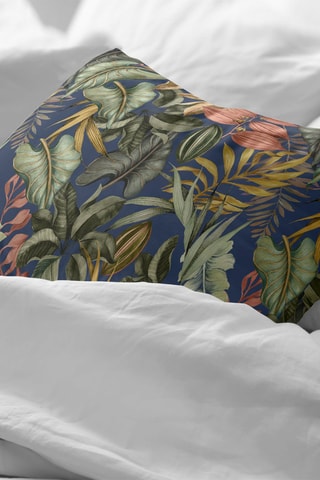 Taie d'oreiller en percale de coton 79 fils/cm² Loriguilla - Bleu