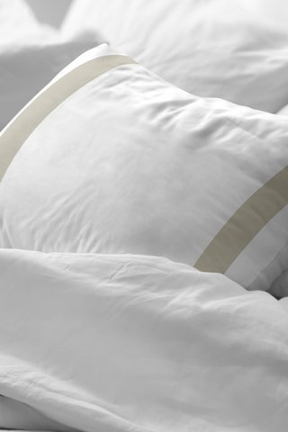 Taie d'oreiller en percale de coton 79 fils/cm² Portitxol - Beige