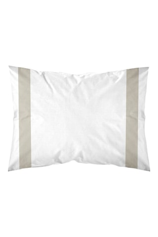 Taie d'oreiller en percale de coton 79 fils/cm² Portitxol - Beige