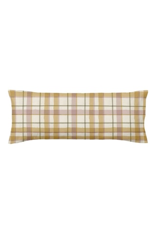 Taie d'oreiller en percale de coton 79 fils/cm² Benimodo - Jaune et rose