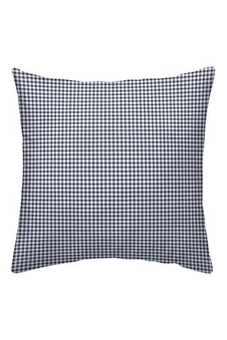 Taie d'oreiller en percale de coton 79 fils/cm² Calafat - Bleu marine