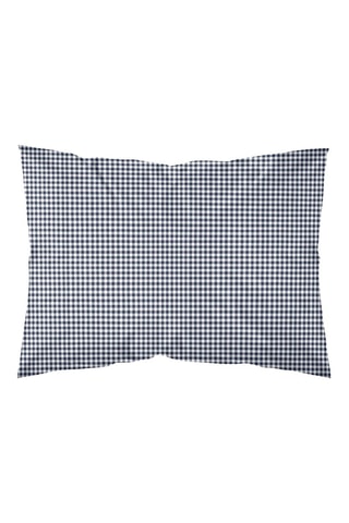 Taie d'oreiller en percale de coton 79 fils/cm² Calafat - Bleu marine
