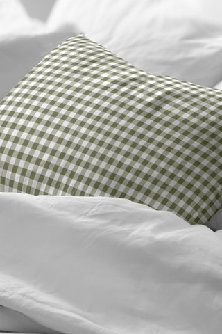 Taie d'oreiller en percale de coton 79 fils/cm² Aielo - Vert