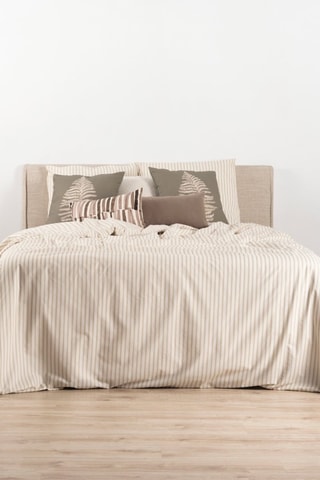 Housse de couette en coton 78 fils/cm² Caravaca - Crème et beige