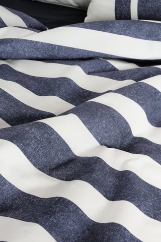 Housse de couette en coton 78 fils/cm² Vinarós - Bleu et blanc