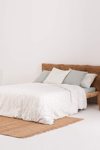 Housse de couette en satin de coton 157 fils/cm² Begur - Vert menthe
