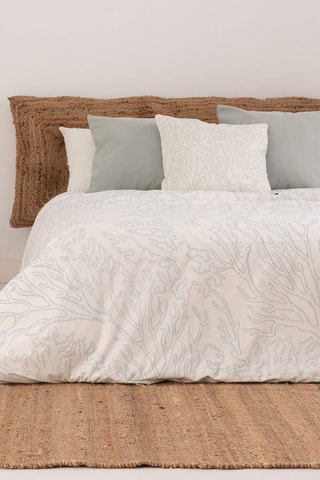 Housse de couette en satin de coton 157 fils/cm² Begur - Vert menthe