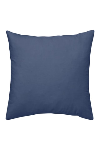 Housse de coussin en percale de coton 78 fils/cm² Marino - Bleu marine