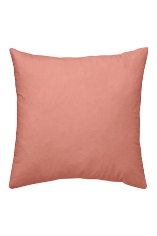 Housse de coussin en percale de coton 78 fils/cm² Marino - Corail