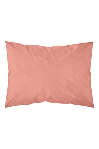 Housse de coussin en percale de coton 78 fils/cm² Marino - Corail
