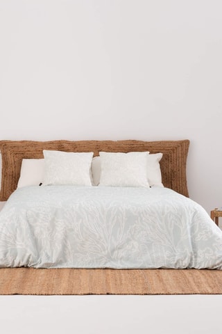 Housse de couette en satin de coton 157 fils/cm² Estarit - Vert menthe