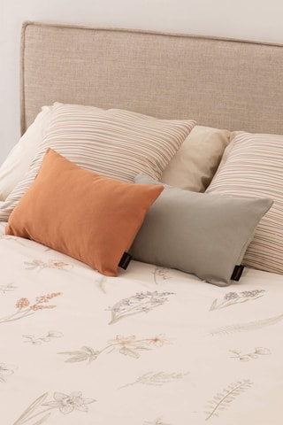 Housse de couette en satin de coton 157 fils/cm² Siurana - Beige
