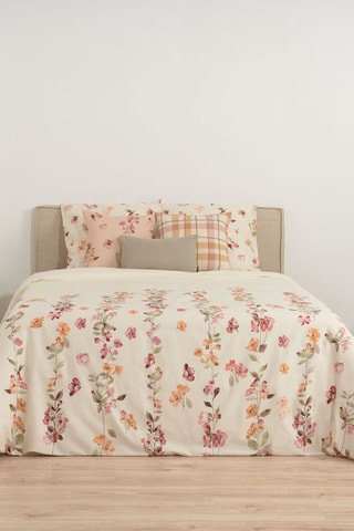 Housse de couette en satin de coton 157 fils/cm² Morella - Multicolore