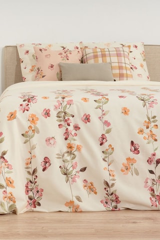 Housse de couette en satin de coton 157 fils/cm² Morella - Multicolore