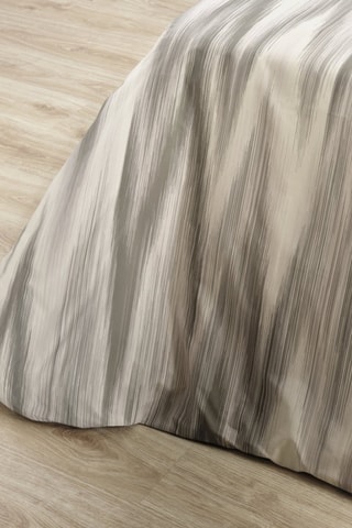 Housse de couette en coton 78 fils/cm² Algemesí - Crème et gris