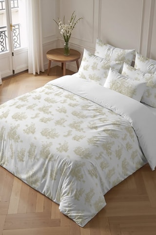 Housse de couette en percale de coton 79 fils/cm² Godella - Beige