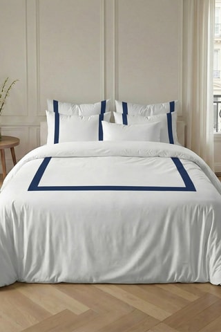 Housse de couette en percale de coton 79 fils/cm² Portitxol Azul - Bleu