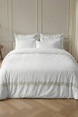 Housse de couette en percale de coton 79 fils/cm² Altea - Blanc
