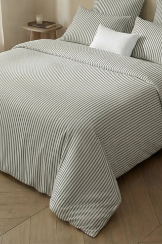 Housse de couette en percale de coton 79 fils/cm² Tabarca - Vert