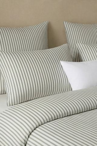 Housse de couette en percale de coton 79 fils/cm² Tabarca - Vert