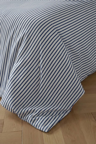 Housse de couette en percale de coton 79 fils/cm² Tavernes - Bleu