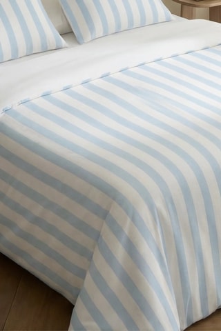 Housse de couette en percale de coton 79 fils/cm² Lango - Bleu