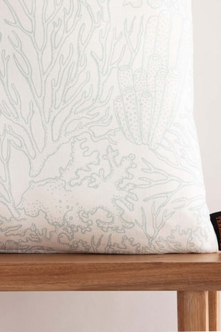 Housse de coussin en coton 98 fils/cm² Estarit - Vert menthe - 50 x 50 cm