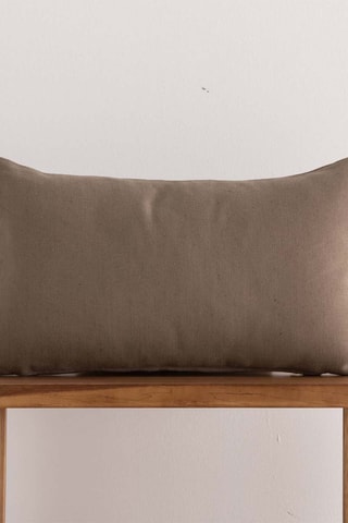 Housse de coussin en lin Cascai - Marron - 30 x 50 cm