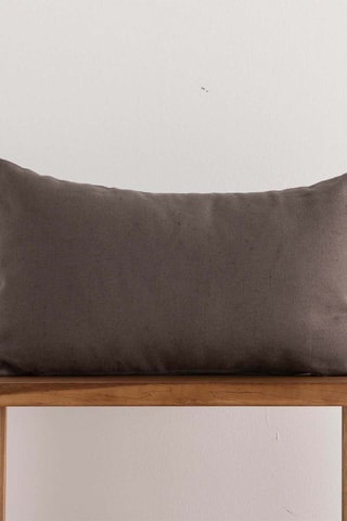Housse de coussin en lin Cascai - Anthracite - 30 x 50 cm