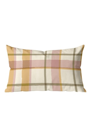 Housse de coussin Benimodo - Jaune et rose - 30 x 50 cm