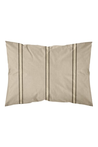 Taie d'oreiller en percale de coton 200 fils/cm² Riola - Beige