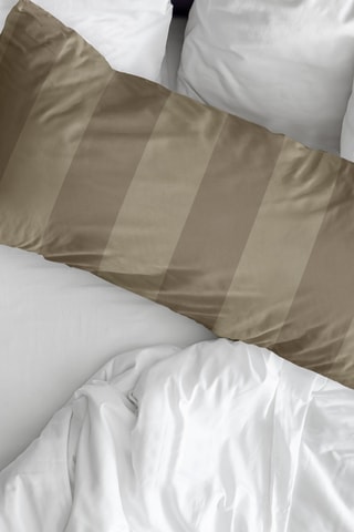 Taie d'oreiller en percale de coton 200 fils/cm² Romani - Marron