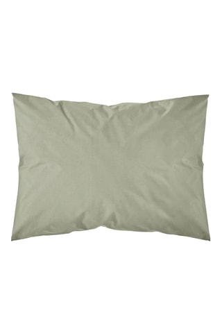 Taie d'oreiller en percale de coton 200 fils/cm² Soft - Vert clair